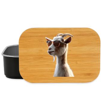 Ziege Hausziege Steinbock Ziegenbock Süße Ziegen - Lunch Box - Schwarz - Vorne