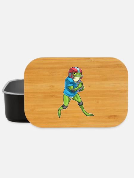 Frosch Ostern American Football - Lunch Box - Schwarz