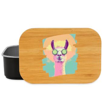 Lama Alpaka Beauty Selfcare Maske - Lunch Box - Schwarz - Vorne