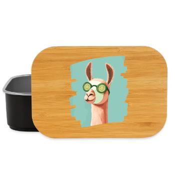 Lama Alpaka Beauty Selfcare Maske - Lunch Box - Schwarz - Vorne