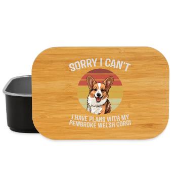 Pembroke Welsh Corgi Apology Design - Lunch Box - black - Front