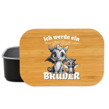 Nachwuchs Verkünden | Ich Werde Großer Bruder 2027 - Lunch Box - Schwarz - Vorne