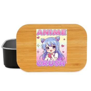 ANIME CRUSH ❤️ Kawaii Otaku Fan - Lunch Box - black - Front