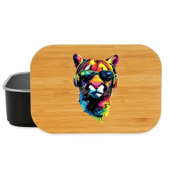 Panther Leopard Raubkatze Süße Großkatze Katzen - Lunch Box - Schwarz - Vorne