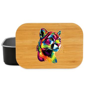 Panther Leopard Raubkatze Süße Großkatze Katzen - Lunch Box - Schwarz - Vorne