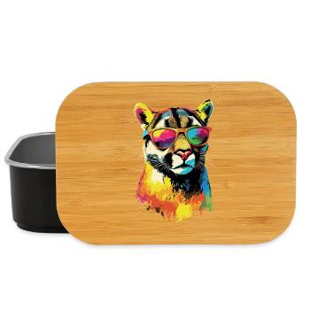 Panther Leopard Raubkatze Süße Großkatze Katzen - Lunch Box - Schwarz - Vorne