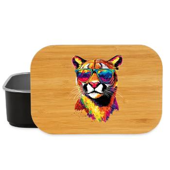 Panther Leopard Raubkatze Süße Großkatze Katzen - Lunch Box - Schwarz - Vorne