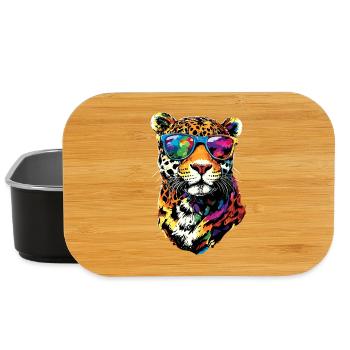 Jaguar Raubkatze Panther Wilde Katze Süßer Jaguar - Lunch Box - Schwarz - Vorne