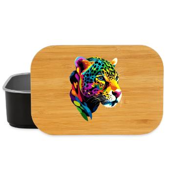 Jaguar Raubkatze Panther Wilde Katze Süßer Jaguar - Lunch Box - Schwarz - Vorne