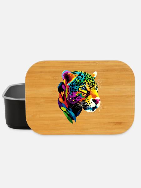 Jaguar Raubkatze Panther Wilde Katze Süßer Jaguar - Lunch Box - Schwarz