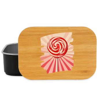 Lollipop Lutscher Bonbon Süssigkeit - Lunch Box - Schwarz - Vorne