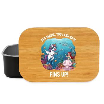 Sea Magic with Unicorn - Lunch Box - black - Front
