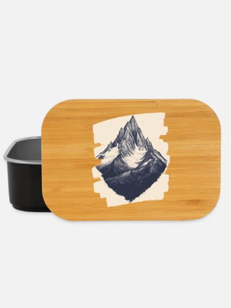 Berge Klettern Kletterer Wandern - Lunch Box - Schwarz