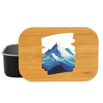 Berge Klettern Kletterer Wandern - Lunch Box - Schwarz - Vorne