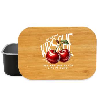 Kirsche Geschenk Pflaume Spruch Lustig Frauen - Lunch Box - Schwarz - Vorne