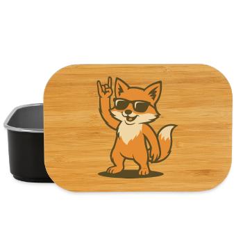 Fox on Fire - Lunch Box - black - Front