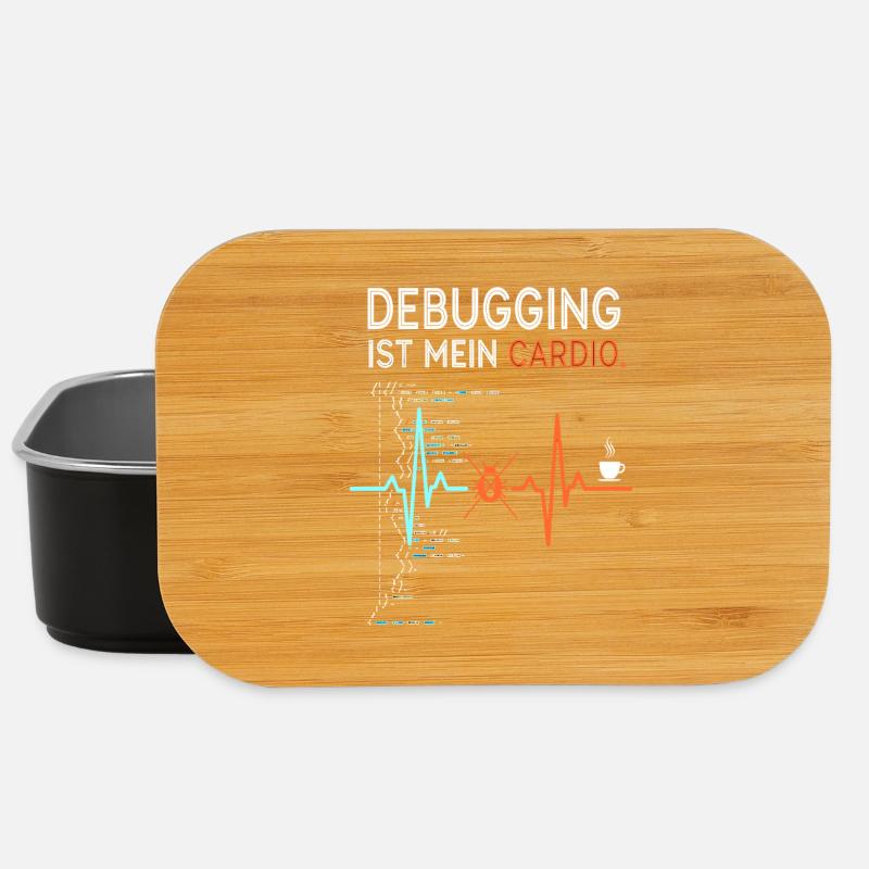 Debugging ist mein Cardio - Computer Nerd - Lunch Box - Schwarz