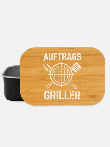 Auftrags Griller - lustiges Grill Shirt - Lunch Box - Schwarz