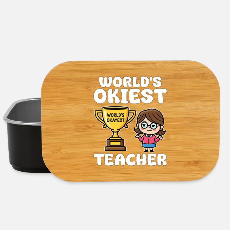 DER OKIGSTE LEHRER DER WELT - LEHRERGESCHENK - Lunch Box - Schwarz