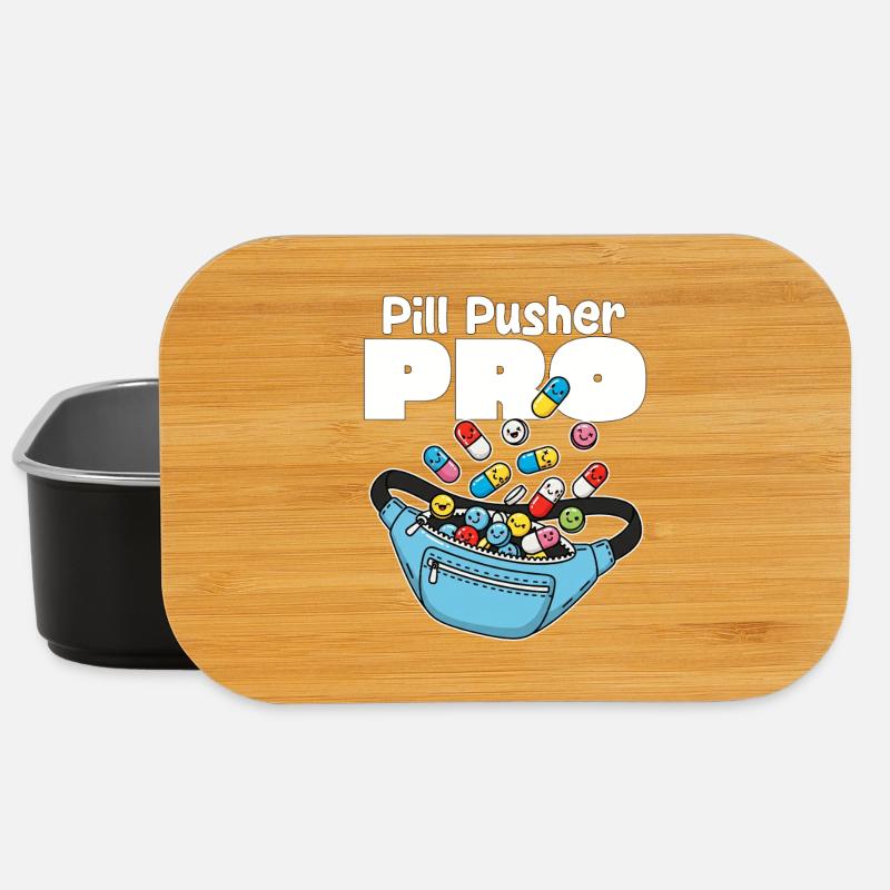 PILL PUSHER PRO - NURSE GIFT - Lunch Box - black