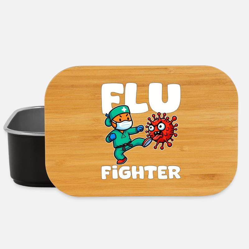 FLU FIGHTER - NURSE GIFT - Lunch Box - black