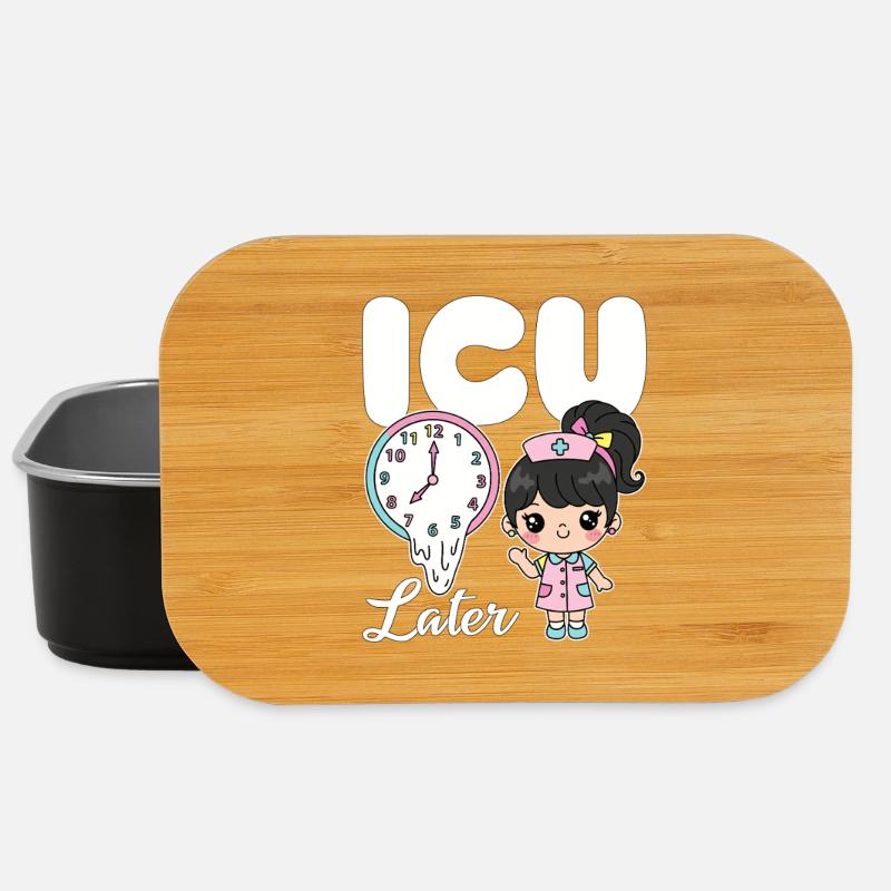 ICU LATER - NURSE GIFT - Lunch Box - black