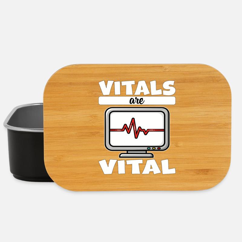 LES SIGNES VITAUX SONT VITAUX - CADEAU D’INFIRMIÈRE - Boîte à goûter - noir