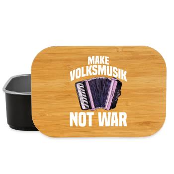 Akkordeon - Make Volksmusik not War - Lunch Box - Schwarz - Vorne