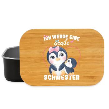 Nachwuchs Verkünden Ich Werde Große Schwester 2027 - Lunch Box - Schwarz - Vorne