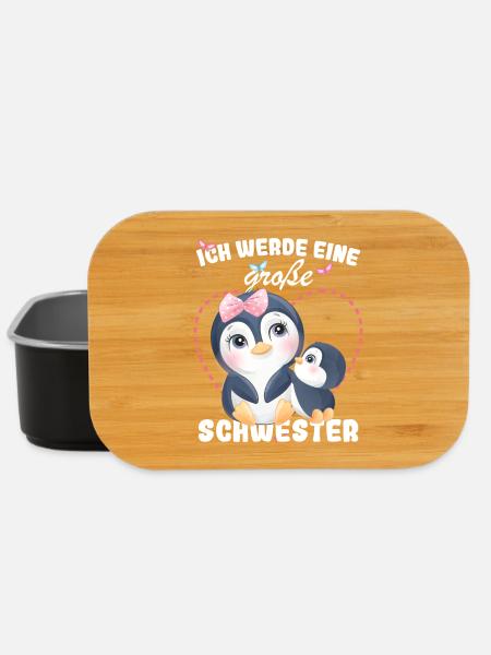 Nachwuchs Verkünden Ich Werde Große Schwester 2027 - Lunch Box - Schwarz
