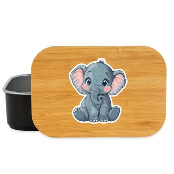 Elephant - Lunch Box - black - Front