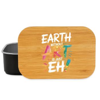 Earth Without Art Is Just Eh Kunst Kunstlehrer - Lunch Box - Schwarz - Vorne