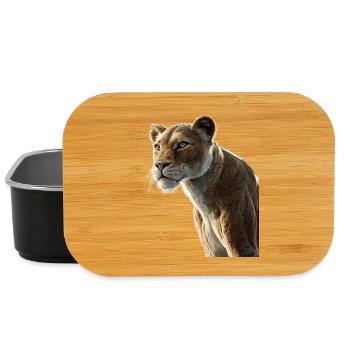 Lionne Lionne Maman Lionne Lionnes Maman Lions sauvages - Boîte à goûter - noir - Devant