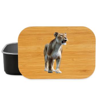 Lionne Lionne Maman Lionne Lionnes Maman Lions sauvages - Boîte à goûter - noir - Devant