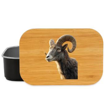 Widder Mufflon Aries Wilde Schafe Männliches Schaf - Lunch Box - Schwarz - Vorne