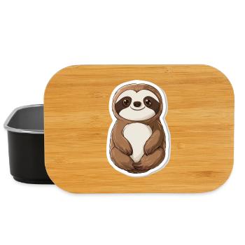 Faultier - Lunch Box - Schwarz - Vorne