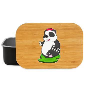 Panda Chess Piece Échiquier - Boîte à goûter - noir - Devant