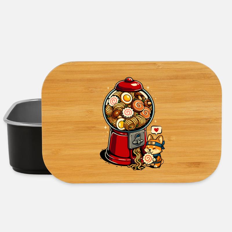 Gummibällchen Ramen Corgi - Lunch Box - Schwarz
