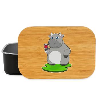 Cow Red Wine - Lunch Box - black - Front