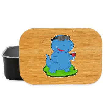 Dinosaur Red Wine - Lunch Box - black - Front