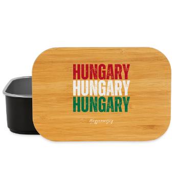Ungarischer Stolz, ich liebe Ungarn - Lunch Box - Schwarz - Vorne
