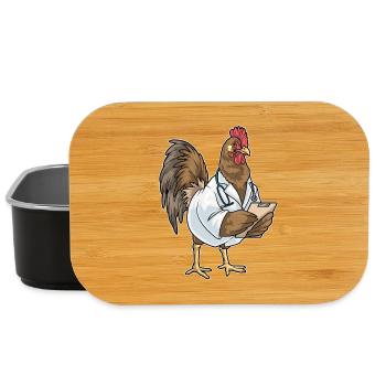 Stéthoscope Rooster Doctor - Boîte à goûter - noir - Devant