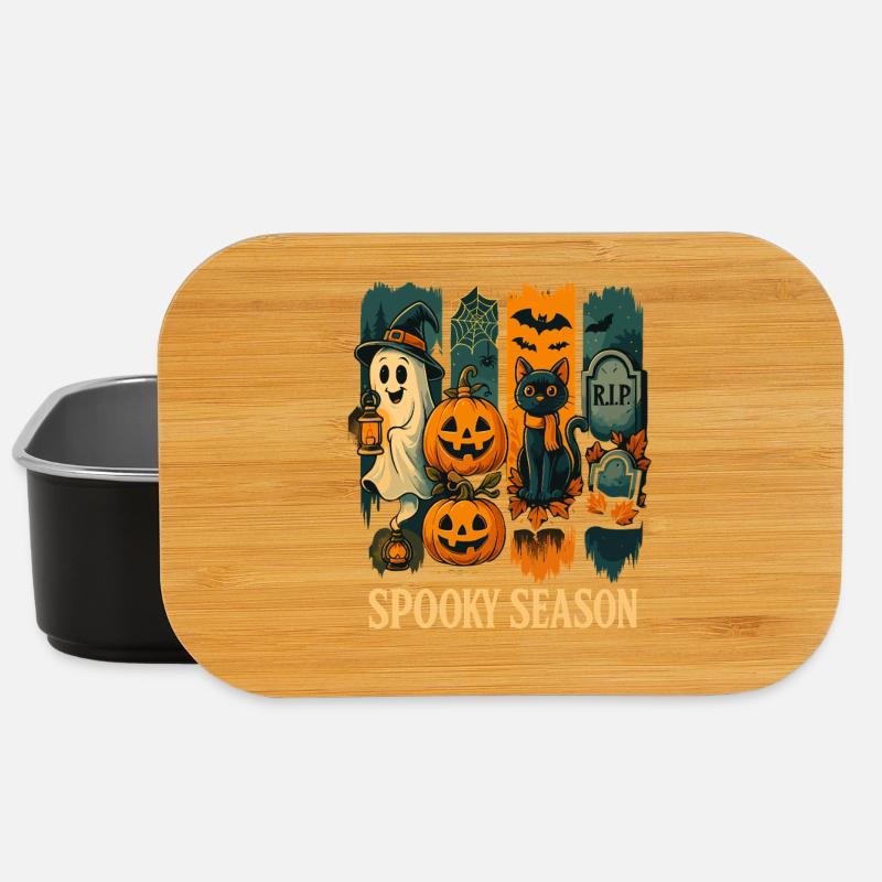 Spooky Season Halloween Vibes - Lunch Box - black