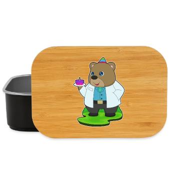 Bär Geburtstag Arzt - Lunch Box - Schwarz - Vorne