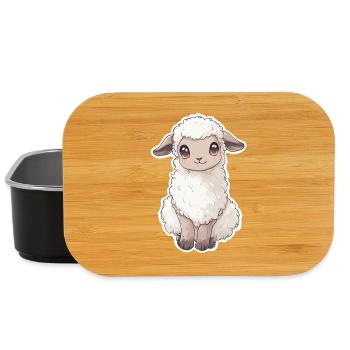 Sheep - Lunch Box - black - Front