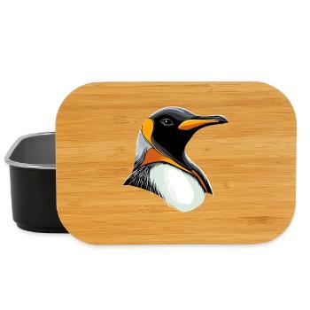 Pinguin Kaiserpinguin Zwergpinguin Süße Pinguine - Lunch Box - Schwarz - Vorne