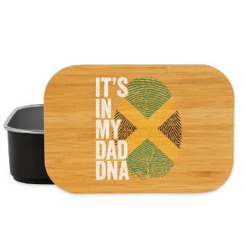 Drapeau Jamaique Empreinte Papa Jamaican - Boîte à goûter - noir - Devant