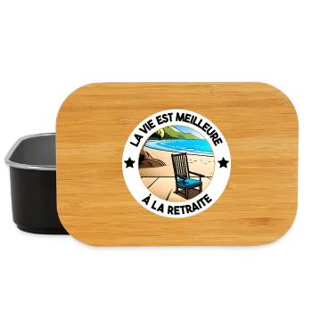 Retirement Gift Farewell Party - Lunch Box - black - Front