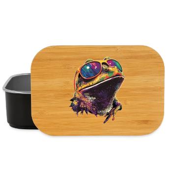 Frosch Kleine Kröte Laubfrosch Froschkönig Frösche - Lunch Box - Schwarz - Vorne