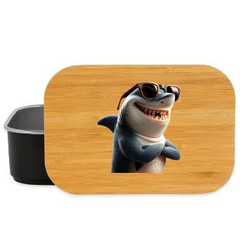 requin requin tigre requin plongeur requins mignons grand requin blanc - Boîte à goûter - noir - Devant